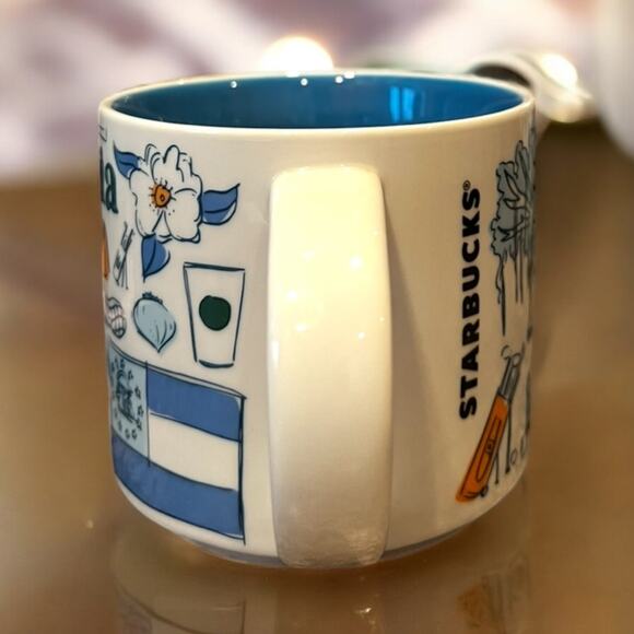 Starbucks GEORGIA Been There Series Collector BTS Coffee Mug Blue EUC - Picture 6 of 7